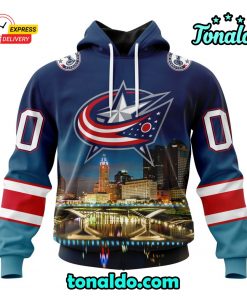 NHL Columbus Blue Jackets Special Design With City Skyline Hoodie