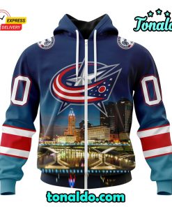 NHL Columbus Blue Jackets Special Design With City Skyline