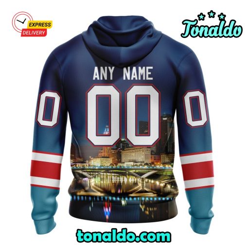 NHL Columbus Blue Jackets Special Design With City Skyline Hoodie