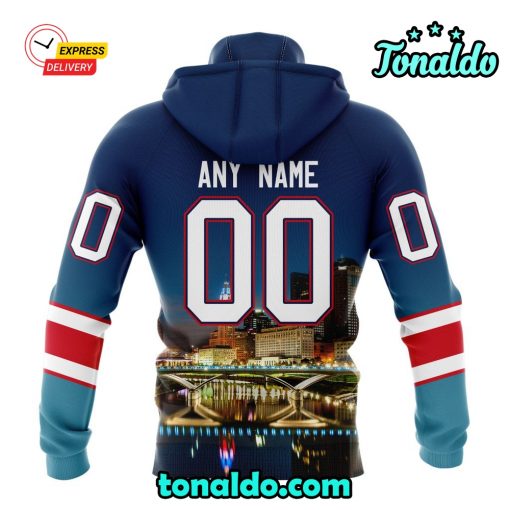 NHL Columbus Blue Jackets Special Design With City Skyline Hoodie