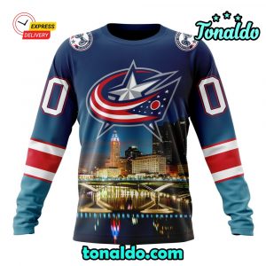 NHL Columbus Blue Jackets Special Design With City Skyline