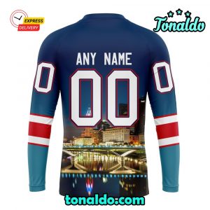 NHL Columbus Blue Jackets Special Design With City Skyline