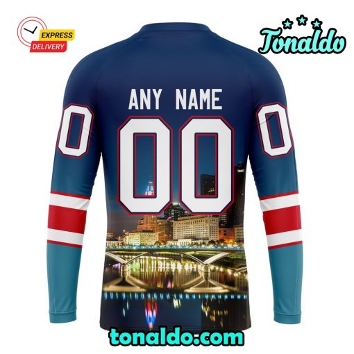 NHL Columbus Blue Jackets Special Design With City Skyline Hoodie