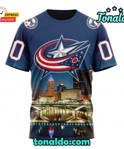 NHL Columbus Blue Jackets Special Design With City Skyline