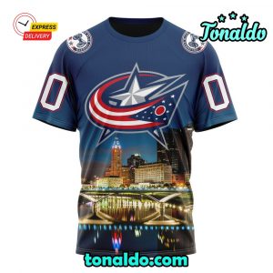 NHL Columbus Blue Jackets Special Design With City Skyline