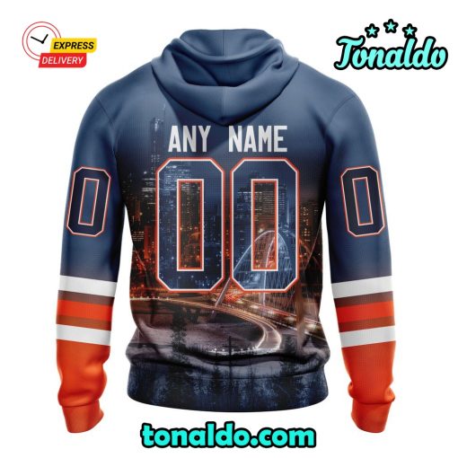 NHL Edmonton Oilers Special Design With Walterdale Bridge Hoodie