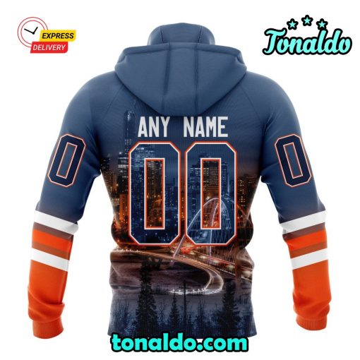 NHL Edmonton Oilers Special Design With Walterdale Bridge Hoodie