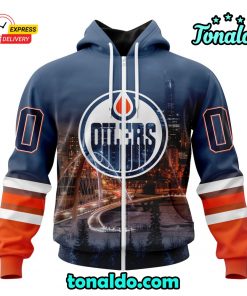 NHL Edmonton Oilers Special Design With Walterdale Bridge Hoodie