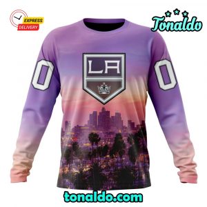 NHL Los Angeles Kings Special Design With City Skyline