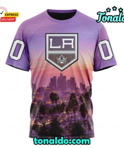 NHL Los Angeles Kings Special Design With City Skyline