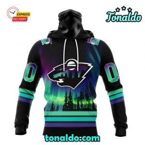 NHL Minnesota Wild Special Design With Northern Lights