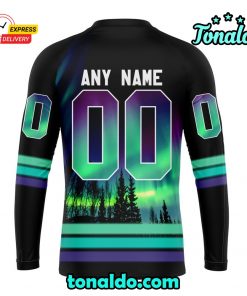 NHL Minnesota Wild Special Design With Northern Lights