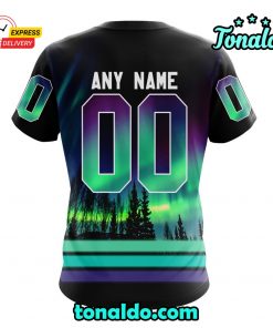 NHL Minnesota Wild Special Design With Northern Lights