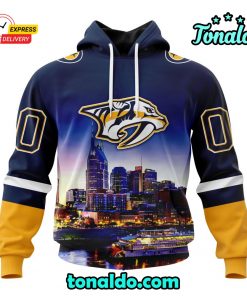 NHL Nashville Predators Special Design With City Skyline