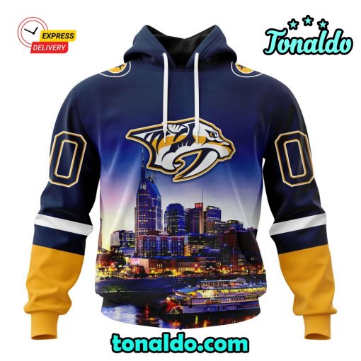 NHL Nashville Predators Special Design With City Skyline Hoodie