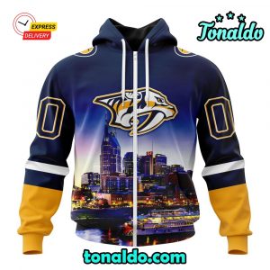 NHL Nashville Predators Special Design With City Skyline