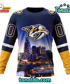 NHL Nashville Predators Special Design With City Skyline