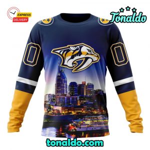 NHL Nashville Predators Special Design With City Skyline