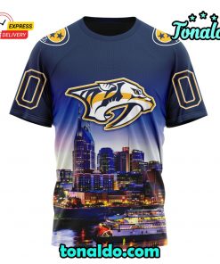 NHL Nashville Predators Special Design With City Skyline