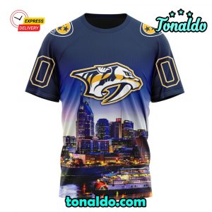 NHL Nashville Predators Special Design With City Skyline