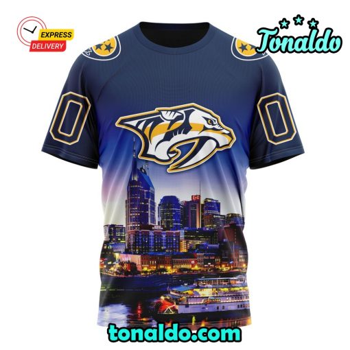 NHL Nashville Predators Special Design With City Skyline Hoodie