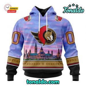 NHL Ottawa Senators Special Design With Parliament Hill