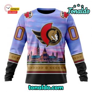 NHL Ottawa Senators Special Design With Parliament Hill