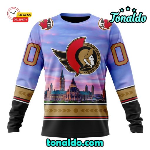 NHL Ottawa Senators Special Design With Parliament Hill Hoodie