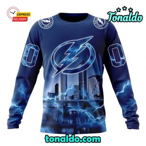 NHL Tampa Bay Lightning Special Design With Thunderstorms