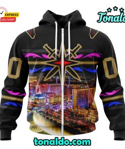 NHL Vegas Golden Knights Special Design With Las Vegas Strip