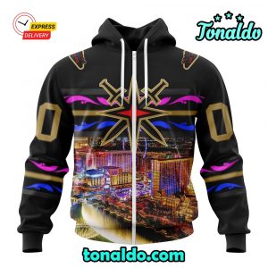 NHL Vegas Golden Knights Special Design With Las Vegas Strip