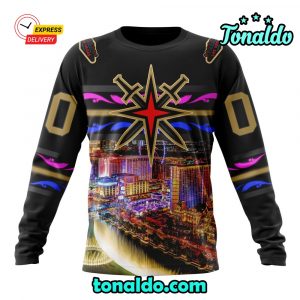 NHL Vegas Golden Knights Special Design With Las Vegas Strip