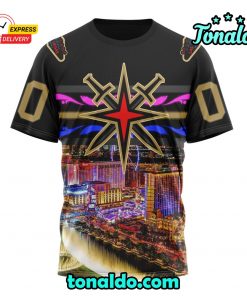 NHL Vegas Golden Knights Special Design With Las Vegas Strip