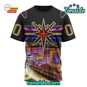 NHL Vegas Golden Knights Special Design With Las Vegas Strip