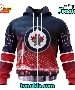 NHL Winnipeg Jets Special Design With Esplanade Riel Hoodie