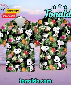 Peanuts Snoopy Vacation All Over Print Hawaiian Shirt