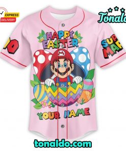 Pink Mario Baseball Jersey