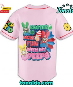 Pink Mario Baseball Jersey