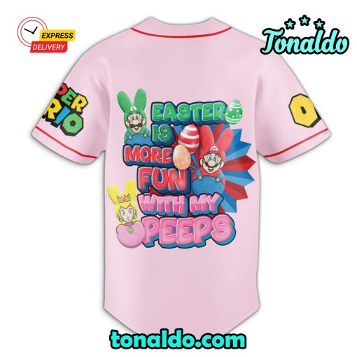 Pink Super Mario Baseball Jersey