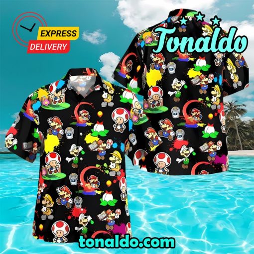 Super Mario Beach Hawaiian Shirt