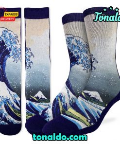 The Great Wave off Kanagawa Socks