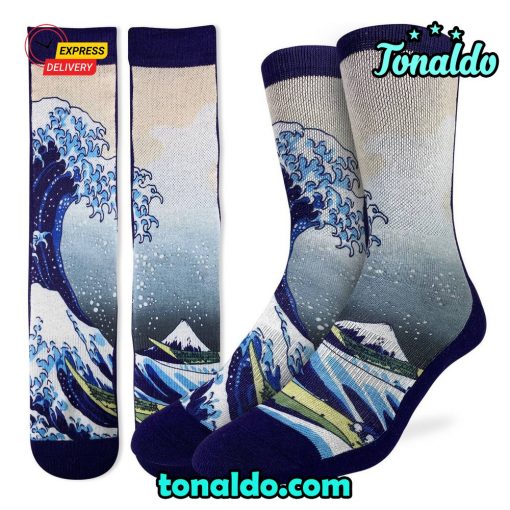 The Great Wave off Kanagawa Socks