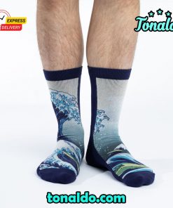 The Great Wave off Kanagawa Socks