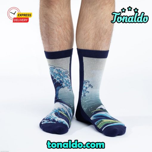 The Great Wave off Kanagawa Socks