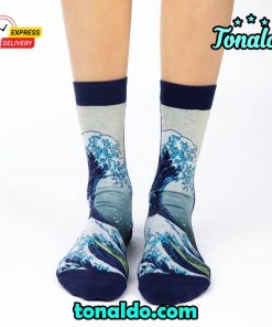 The Great Wave off Kanagawa Socks