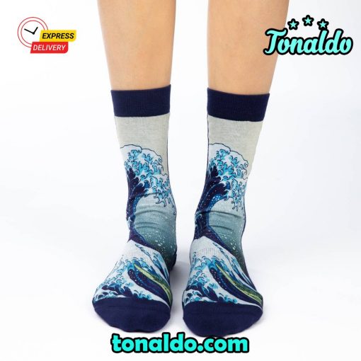 The Great Wave off Kanagawa Socks