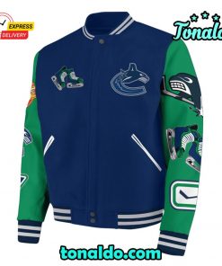 Vancouver Canucks City Baseball Jacket