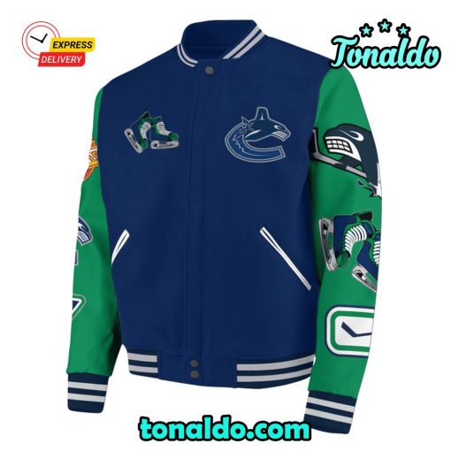 Vancouver Canucks City Baseball Jacket