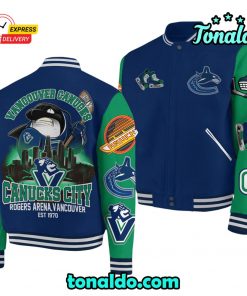 Vancouver Canucks City Baseball Jacket