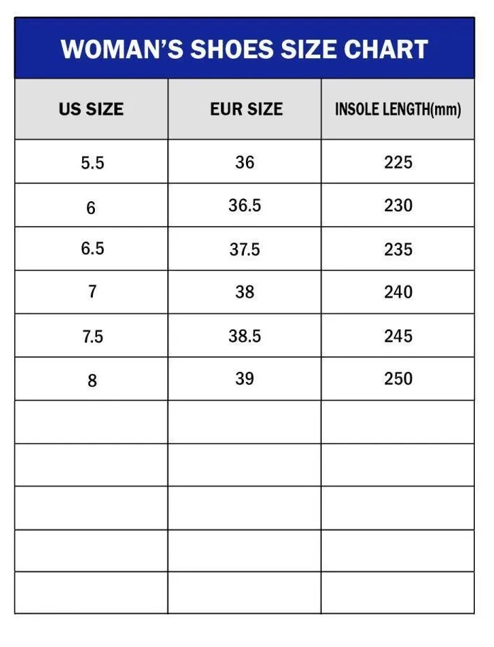 Women Size Chart